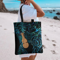 Kotiate New Zealand Tote Bag Maori Weapon Paua Shell Haka Fern