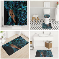 Maripi New Zealand Bathroom Set Maori Weapon Paua Shell Haka Fern