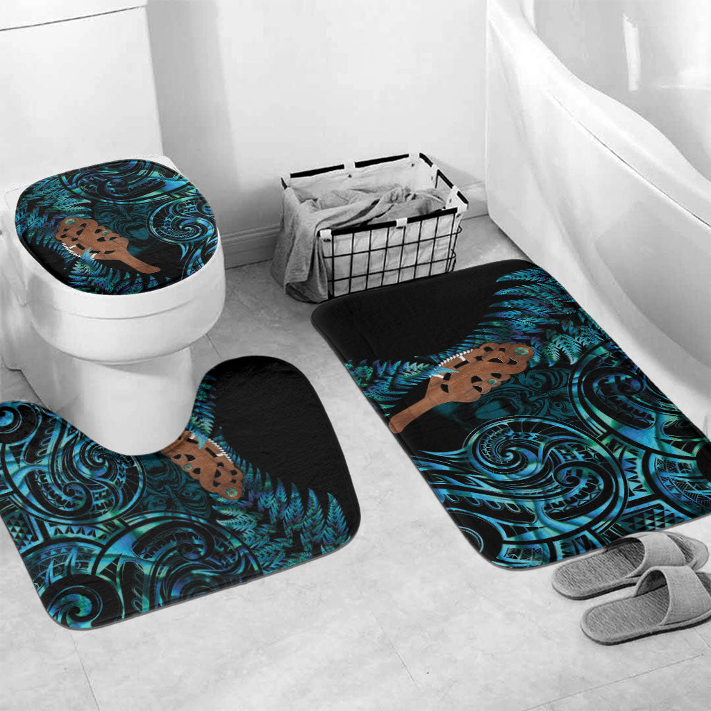 Maripi New Zealand Bathroom Set Maori Weapon Paua Shell Haka Fern