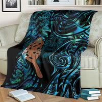 Maripi New Zealand Blanket Maori Weapon Paua Shell Haka Fern