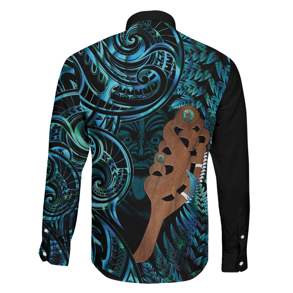 Maripi New Zealand Family Matching Tank Maxi Dress and Hawaiian Shirt Maori Weapon Paua Shell Haka Fern