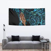 Maripi New Zealand Tapestry Maori Weapon Paua Shell Haka Fern