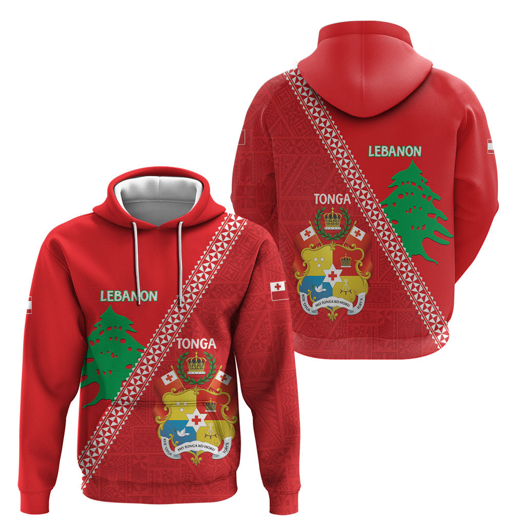 Tonga And Lebanon Hoodie 2026 Together Half Style