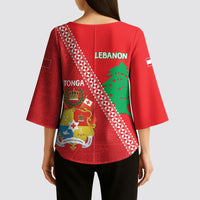 Tonga And Lebanon Kimono Sleeve Blouse 2026 Together Half Style