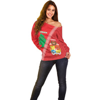 Tonga And Lebanon Off Shoulder Sweater 2026 Together Half Style