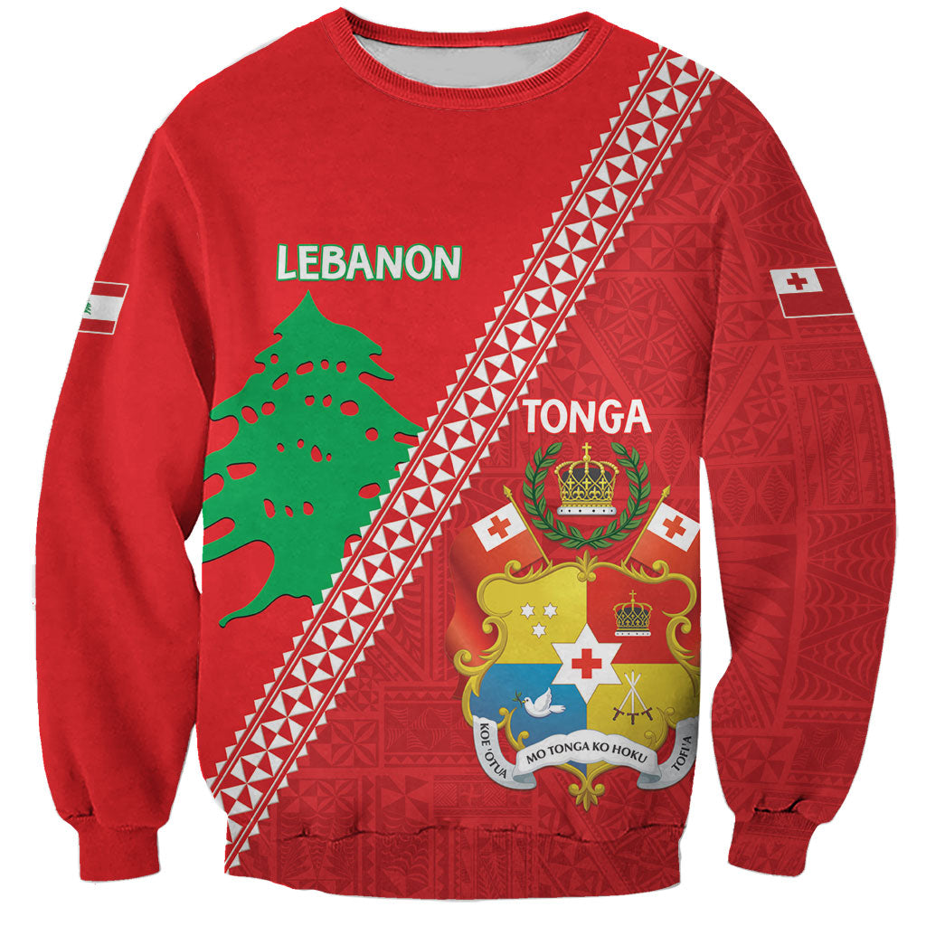 Tonga And Lebanon Sweatshirt 2026 Together Half Style