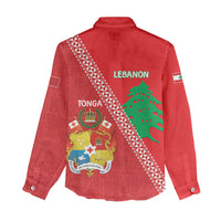 Tonga And Lebanon Women Casual Shirt 2026 Together Half Style