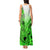 Hawaii Tank Maxi Dress Polynesian Shark Tattoo With Plumeria Green Gradient LT14 - Polynesian Pride