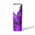 Hawaii Skinny Tumbler Polynesian Shark Tattoo With Plumeria Purple Gradient