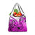 Pink Gradient Hawaii Grocery Bag Polynesian Shark Tattoo With Plumeria