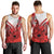 Hawaii Men Tank Top Polynesian Shark Tattoo With Plumeria Red Gradient LT14 - Polynesian Pride