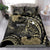 Personalised Hawaii Nene Goose Bedding Set Hawaiian Map Hibiscus Polynesian Art - Beige