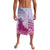 Personalised Hawaii Monk Seal Lavalava Polynesian Tattoo With Tropical Flowers - Purple Gradient