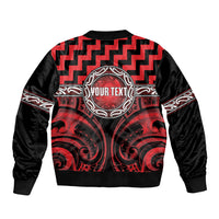Aotearoa Ngapuhi Personalised Bomber Jacket Maori Iwi Poutama Puhoro Tattoo