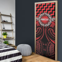 Aotearoa Ngapuhi Personalised Door Cover Maori Iwi Poutama Puhoro Tattoo