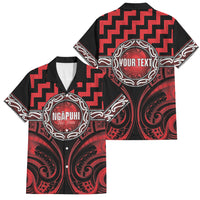 Aotearoa Ngapuhi Personalised Family Matching Long Sleeve Bodycon Dress and Hawaiian Shirt Maori Iwi Poutama Puhoro Tattoo