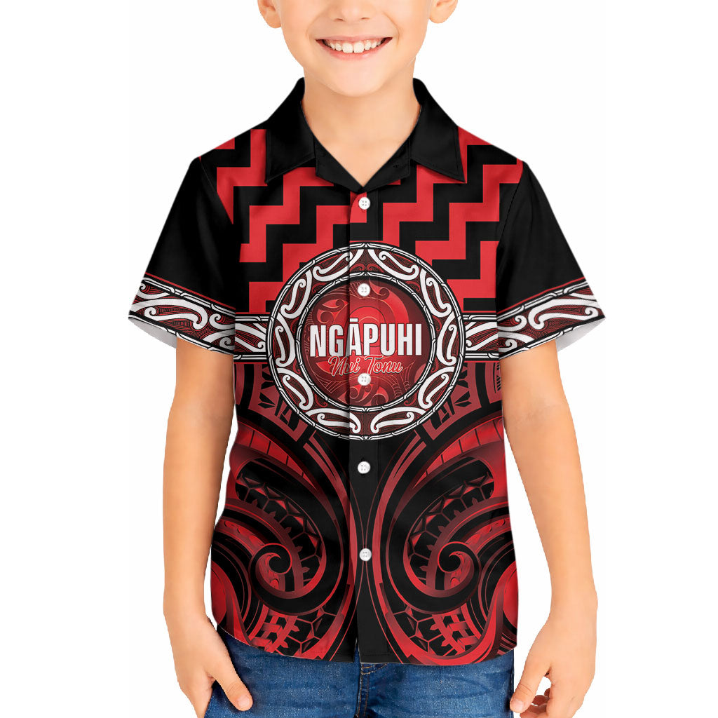 Aotearoa Ngapuhi Personalised Hawaiian Shirt Maori Iwi Poutama Puhoro Tattoo