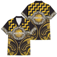 Aotearoa Ngati Porou Personalised Family Matching Long Sleeve Bodycon Dress and Hawaiian Shirt Maori Iwi Poutama Puhoro Tattoo