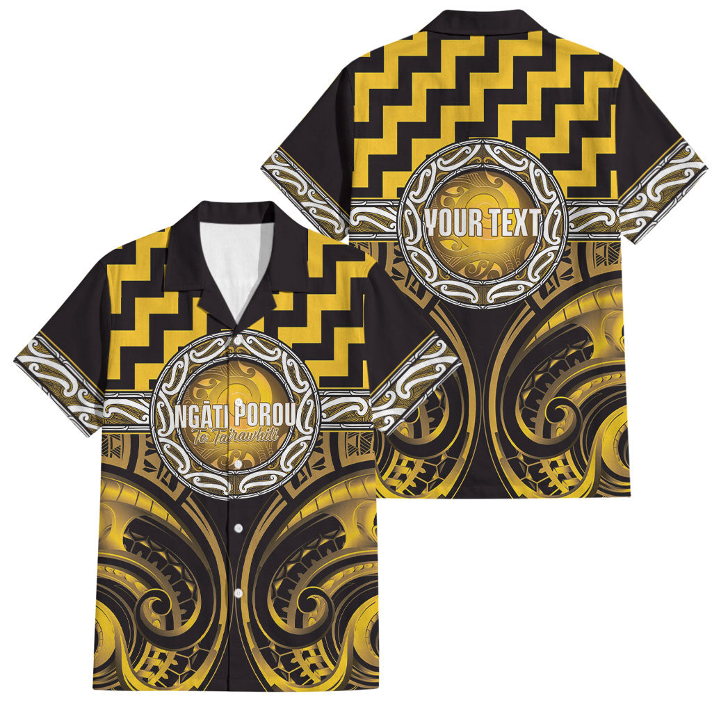 Aotearoa Ngati Porou Personalised Family Matching Off The Shoulder Long Sleeve Dress and Hawaiian Shirt Maori Iwi Poutama Puhoro Tattoo