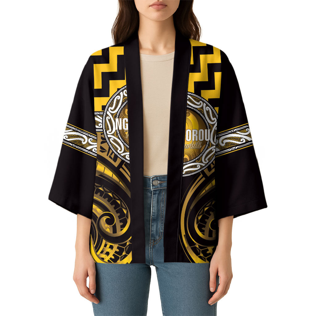 Aotearoa Ngati Porou Personalised Kimono Maori Iwi Poutama Puhoro Tattoo