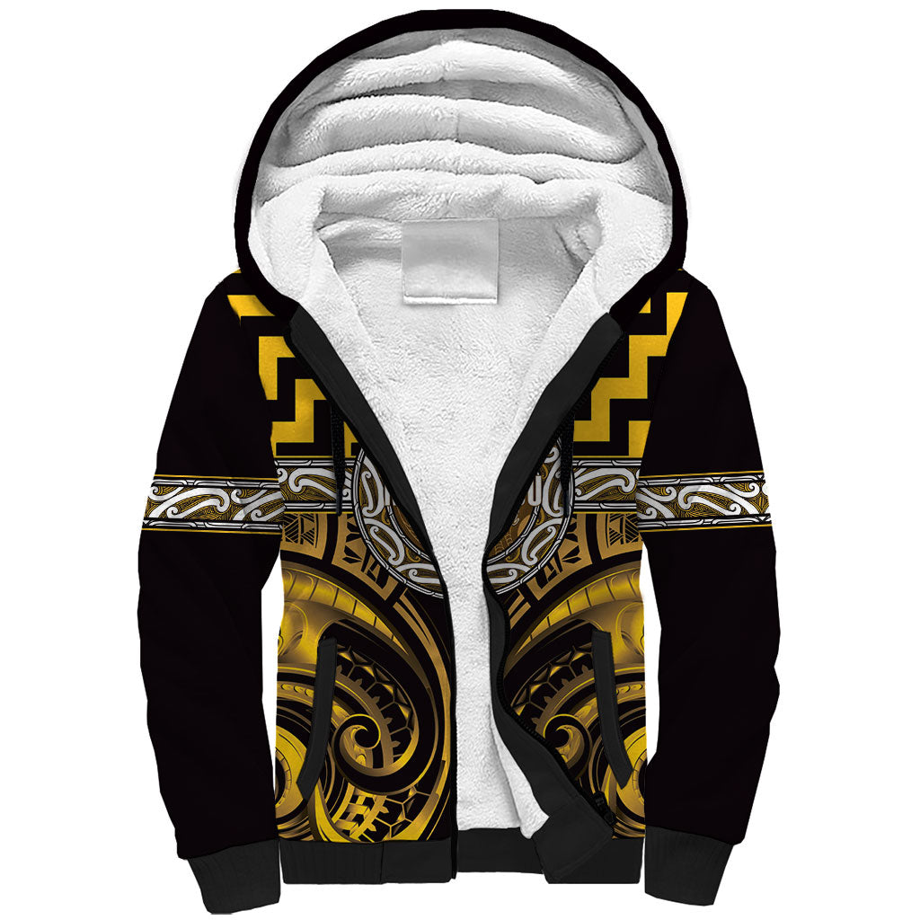Aotearoa Ngati Porou Personalised Sherpa Hoodie Maori Iwi Poutama Puhoro Tattoo