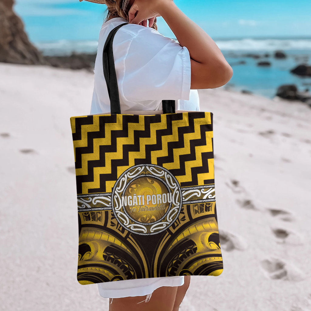 Aotearoa Ngati Porou Tote Bag Maori Iwi Poutama Puhoro Tattoo