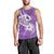 Polynesia Men Tank Top Plumeria With Tribal Pattern Purple Pastel Vibes LT14 - Polynesian Pride