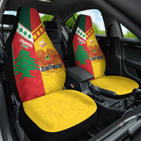 Rugby Papua New Guinea and Lebanon Car Seat Cover PNG Kumuls Cedars Together