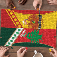 Rugby Papua New Guinea and Lebanon Puzzle PNG Kumuls Cedars Together