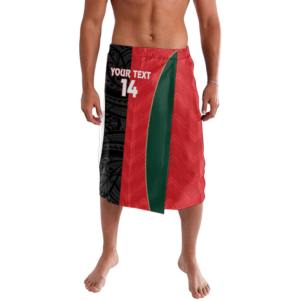Custom Rugby New Zealand and Lebanon Lavalava All Black Cedars Together LT14 Multicolor - Polynesian Pride