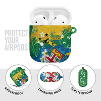 Malampa Fiji Day AirPods Case 10 October Together We Grow Grunge Tapa Motifs
