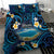 French Polynesia Tetiaroa Atoll Bedding Set Polynesian Curves Style