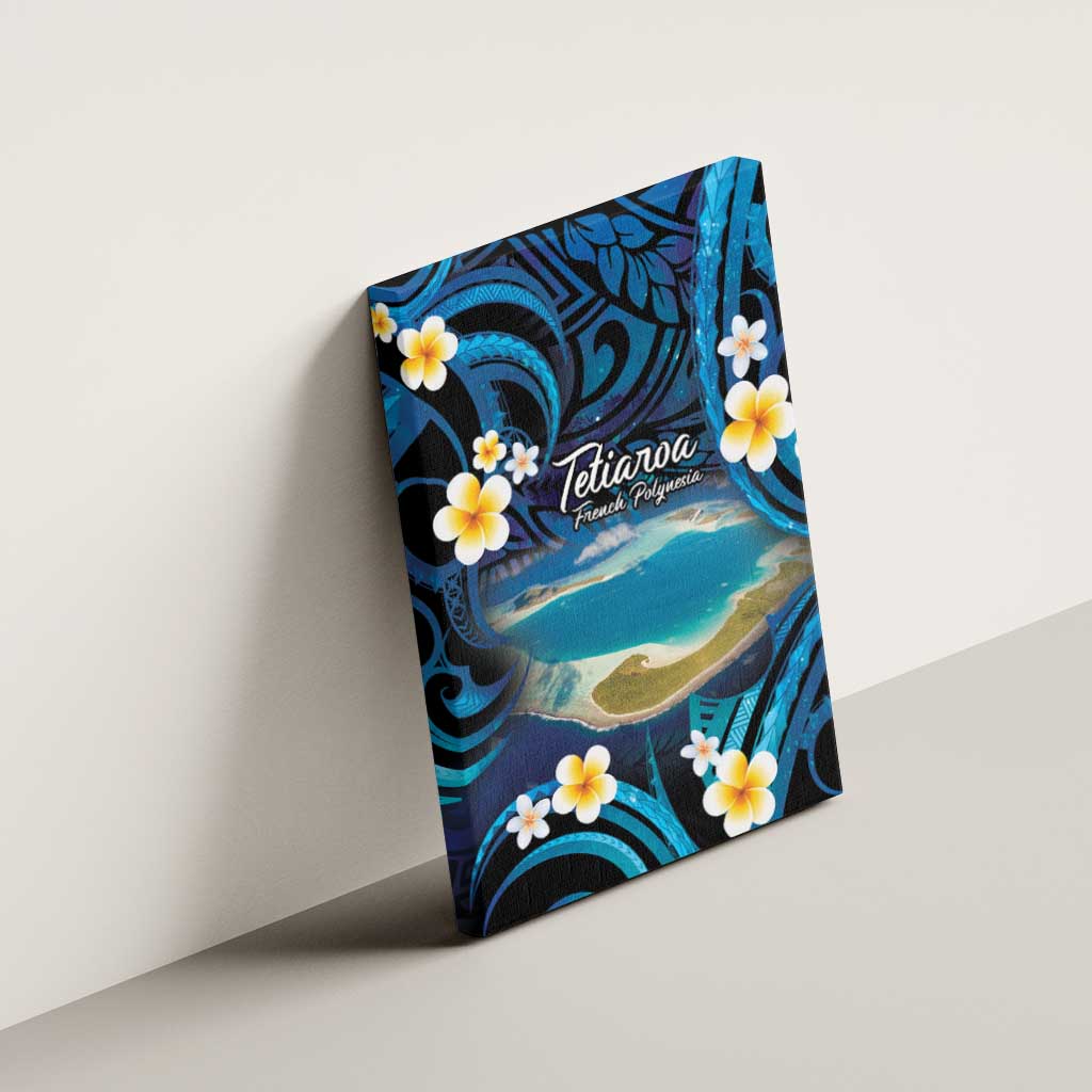 French Polynesia Tetiaroa Atoll Canvas Wall Art Polynesian Curves Style LT14 - Polynesian Pride