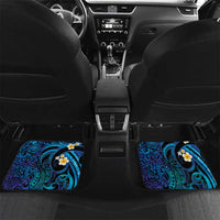French Polynesia Tetiaroa Atoll Car Mats Polynesian Curves Style LT14 Set 2pcs - Back Blue - Polynesian Pride