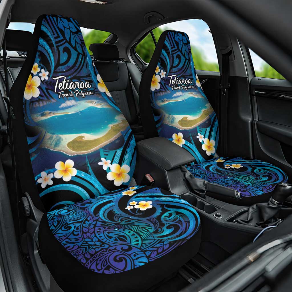 French Polynesia Tetiaroa Atoll Car Seat Cover Polynesian Curves Style