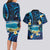 French Polynesia Tetiaroa Atoll Couples Matching Long Sleeve Bodycon Dress and Hawaiian Shirt Polynesian Curves Style