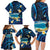 French Polynesia Tetiaroa Atoll Family Matching Long Sleeve Bodycon Dress and Hawaiian Shirt Polynesian Curves Style