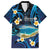 French Polynesia Tetiaroa Atoll Family Matching Puletasi and Hawaiian Shirt Polynesian Curves Style