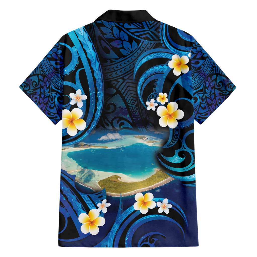 French Polynesia Tetiaroa Atoll Family Matching Puletasi and Hawaiian Shirt Polynesian Curves Style LT14 - Polynesian Pride
