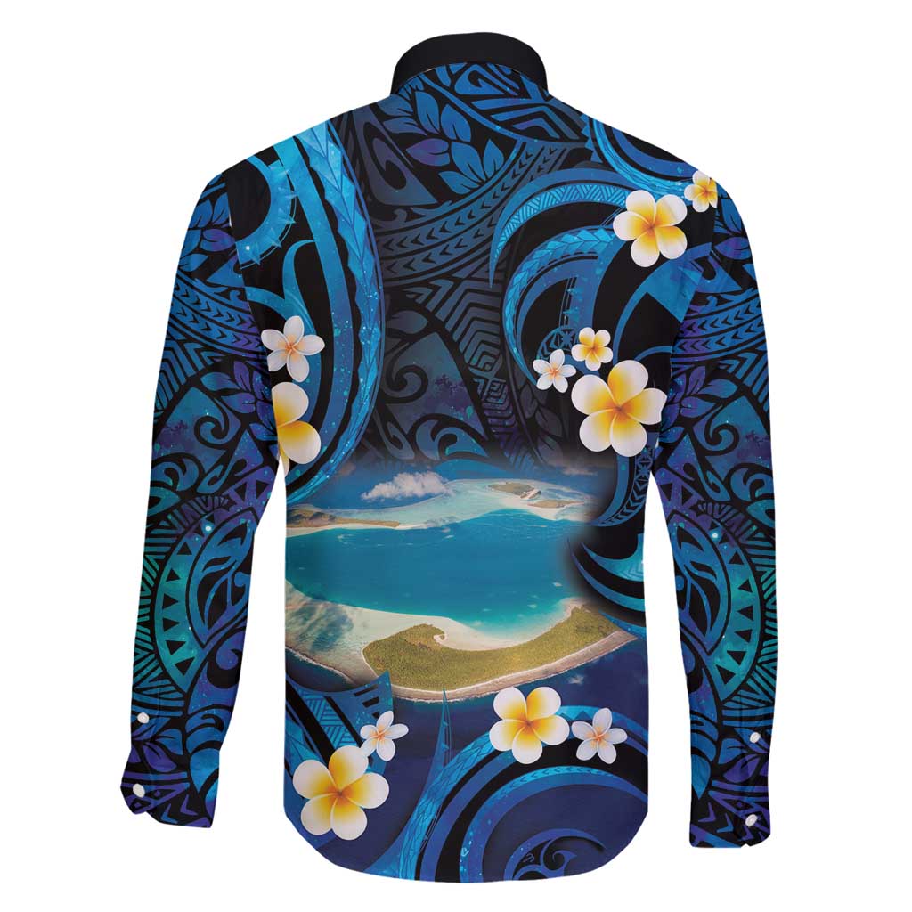 French Polynesia Tetiaroa Atoll Family Matching Puletasi and Hawaiian Shirt Polynesian Curves Style LT14 - Polynesian Pride