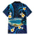 French Polynesia Tetiaroa Atoll Family Matching Short Sleeve Bodycon Dress and Hawaiian Shirt Polynesian Curves Style