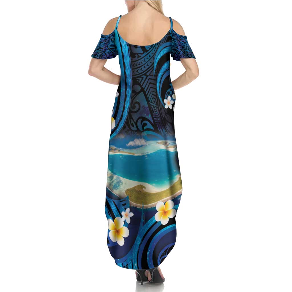 French Polynesia Tetiaroa Atoll Family Matching Summer Maxi Dress and Hawaiian Shirt Polynesian Curves Style