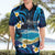 French Polynesia Tetiaroa Atoll Hawaiian Shirt Polynesian Curves Style