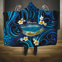 French Polynesia Tetiaroa Atoll Hooded Blanket Polynesian Curves Style LT14 - Polynesian Pride