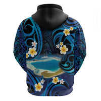 French Polynesia Tetiaroa Atoll Hoodie Polynesian Curves Style LT14 - Polynesian Pride