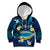 French Polynesia Tetiaroa Atoll Kid Hoodie Polynesian Curves Style