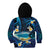 French Polynesia Tetiaroa Atoll Kid Hoodie Polynesian Curves Style