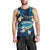 French Polynesia Tetiaroa Atoll Men Tank Top Polynesian Curves Style