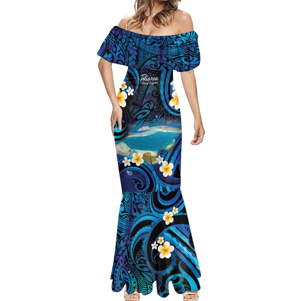 French Polynesia Tetiaroa Atoll Mermaid Dress Polynesian Curves Style