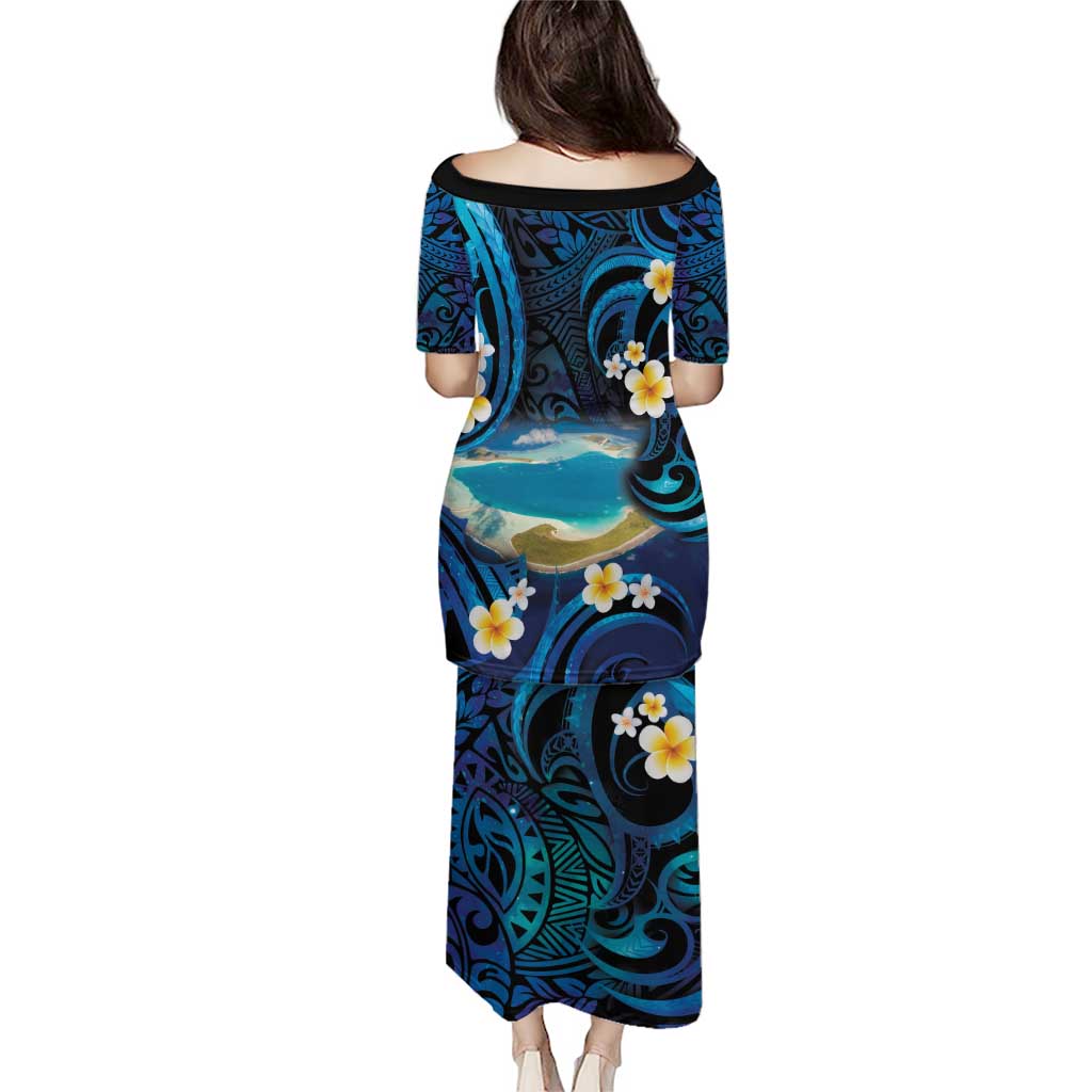 French Polynesia Tetiaroa Atoll Puletasi Polynesian Curves Style LT14 - Polynesian Pride